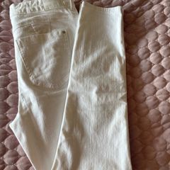 Ladies M&S White Skinny Magic Jeans Size 14
