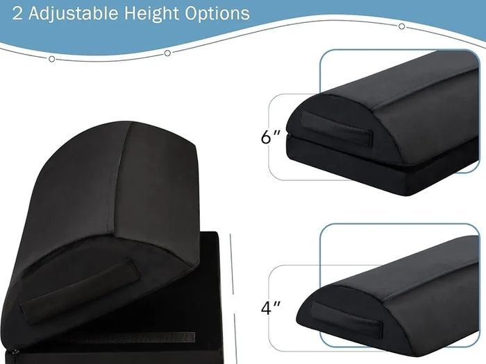 Foot Rest for Under Desk at Work, Adjustable Desk Footrest for Office Chair & Gaming Chair,Ergonomic Footrest Pillow Desks Foot Stool for Home Airplane Car to Relieve Back Knee Pain