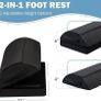 Foot Rest for Under Desk at Work, Adjustable Desk Footrest for Office Chair & Gaming Chair,Ergonomic Footrest Pillow Desks Foot Stool for Home Airplane Car to Relieve Back Knee Pain Image 4