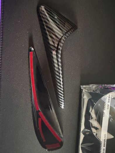 tesla camera cover carbon