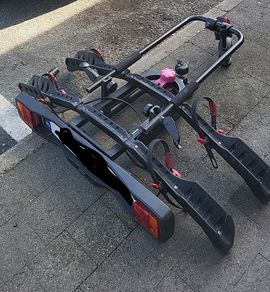 Bicycle rack; 2 bikes or ebikes; car tow-bar mount