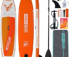 NEW SALE | Inflatable Stand Up Paddle Board, 10ft Paddle Boards for Adults with Premium SUP Paddleboard Accessories & Backpack, Wide Stable Design, Non-Slip Comfort Deck for Beginners & Experts