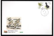 1998 Ireland Eight Definitive Series Birds Stamps Self-adhesive coil Issue (Goldcrest and Blackbird) An Post First Day Cover (FDC)