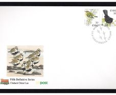 1998 Ireland Eight Definitive Series Birds Stamps Self-adhesive coil Issue (Goldcrest and Blackbird) An Post First Day Cover (FDC)