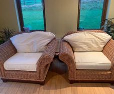 Wicker Sunroom Armchairs - price each