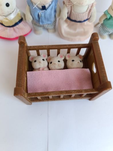 Sylvanian Mouse Family plus triplets