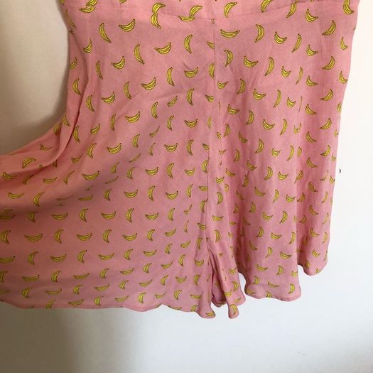 Zara banana print romper