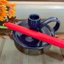 Vintage Kylemore Abbey Pottery Chamberstick Taper Candlestick Holder Image 3