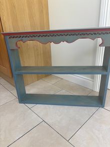Upcycled Country-Style Wooden Display Shelf / Console Unit