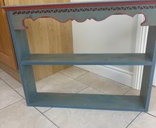 Upcycled Country-Style Wooden Display Shelf / Console Unit