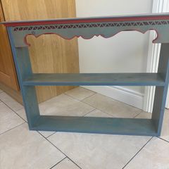 Upcycled Country-Style Wooden Display Shelf / Console Unit
