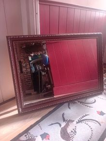 large vintage heavy wall mirror