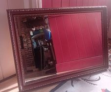 large vintage heavy wall mirror