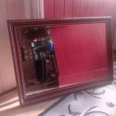 large vintage heavy wall mirror