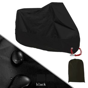 Waterproof UV Protector Rain Cover Protection Dustproof M L XL XXL XXXL XXXXL 2XL 3XL 4XL Motorcycle Motorbike Scooter UV Dust Protector Rain Cover BLACK