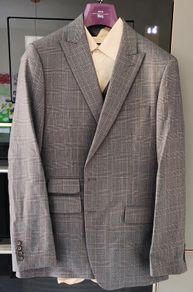 Moss Bros 3 piece Suit - Dark Grey