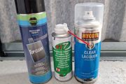 Spraypaint clear, moistiure repellent and industrial cleaner