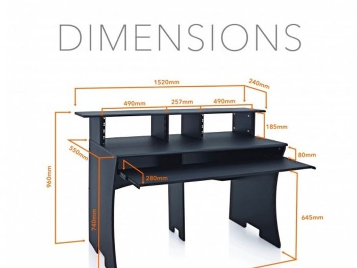 3 Tier Audio Production Desk
