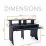 3 Tier Audio Production Desk Image 2