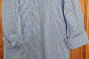 H&amp;M shirt dress striped blue New