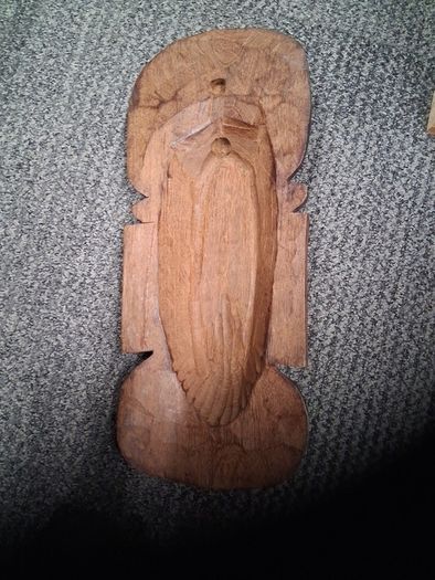 vintage African wall plaque