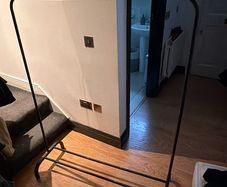 Black Metal Clothes Rack