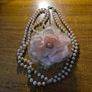 Vintage Flower and Pearl Necklace Image 3