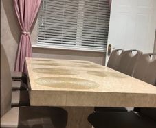 marble dining table