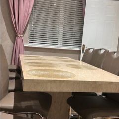 marble dining table