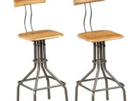 main image for ad Bar Chairs 2 pcs Solid Reclaimed Teak Wood