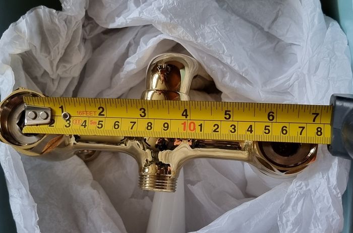 NEW Vintage Gold Colour Brass Bathroom Bath Tub Mixer Tap with Hand Shower