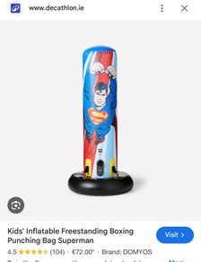 Kids' Inflatable Freestanding Boxing Punching Bag