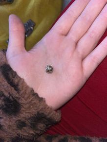 Authentic Pandora Alphabet Letter v Sterling Silver W/ 14Kt Gold Retired Pandora