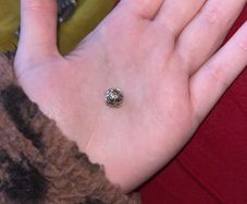 Authentic Pandora Alphabet Letter v Sterling Silver W/ 14Kt Gold Retired Pandora