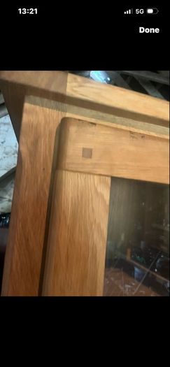 Solid oak cabinet