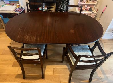 oval extending dining table