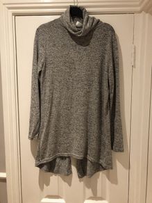 Marl Grey Polo neck Top BNWT