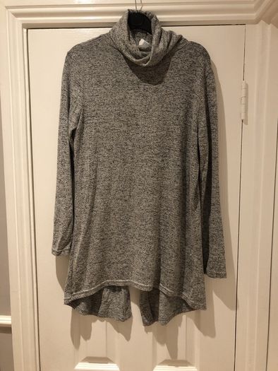 Marl Grey Polo neck Top BNWT