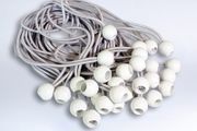 Large white bungee ball ties,30cm ( 30 pk )