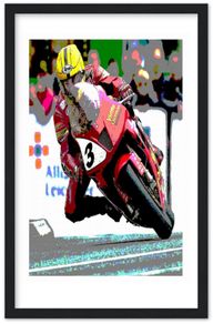 Joey Dunlop 2000 Isle Of Man TT Honda VTR SP1 Framed Print