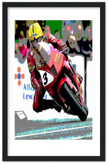 Joey Dunlop 2000 Isle Of Man TT Honda VTR SP1 Framed Print