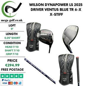 Wilson Dynapower LS 2025 Driver / 9 Degree / Ventus Blue TR 6-X X-Stiff
