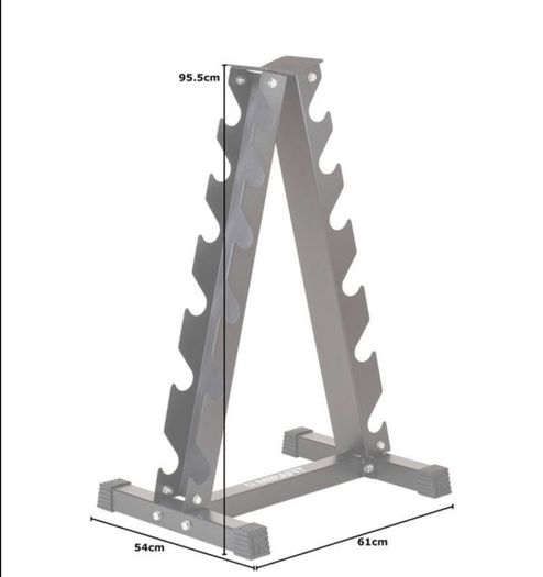 2.5 - 15kg Hex Dumbbells + Storage Rack
