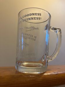 Retro Guinness Tankard Glass