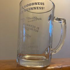 Retro Guinness Tankard Glass
