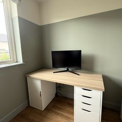 Ikea desk and Alex storage
