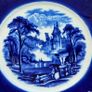 Antique Wedgwood & Co Royal Semi Porcelain Plate England c.1890-1900 Landscape Castle Image 5