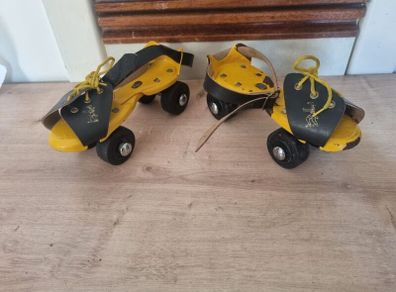 Vintage 1960s Lace Up Junior Roller Skates