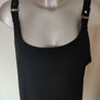 George black strappy asymmetrical tunic size UK18 EU46 Postage included Image 2
