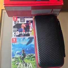 Nintendo Switch Bundle + 3 Games + 128GB SD Card + Case